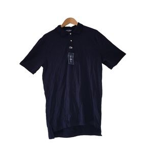 ralph lauren mens polo golf shirt navy blue medium